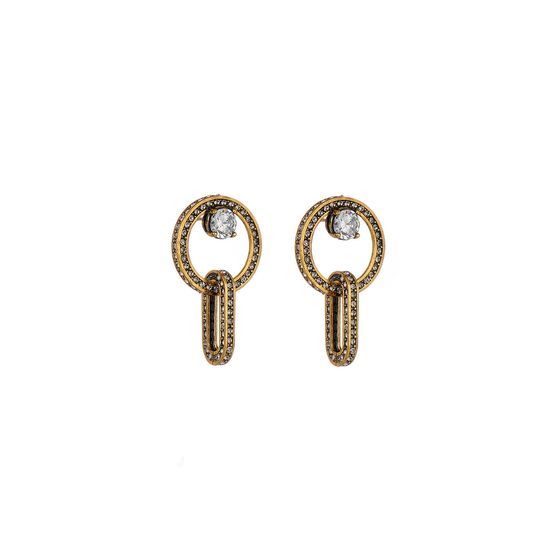 Brinco Elos Style Ouro Vintage